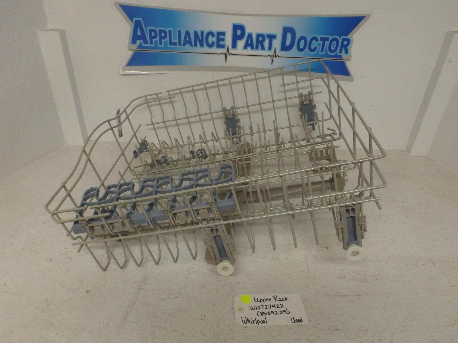 Whirlpool Dishwasher W10727422 8539235 Upper Dish Rack Used Whirlpool Dishwasher W10727422 8539235 Upper Dish Rack Used
